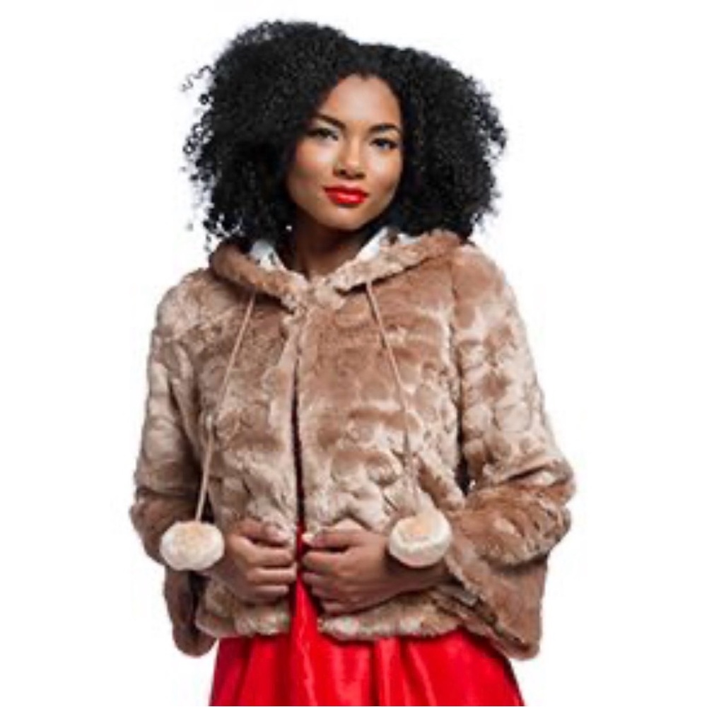 Star Trek Tribble Faux Fur Pom Pom Coat By Her Universe Size Large - Picture 2 of 15